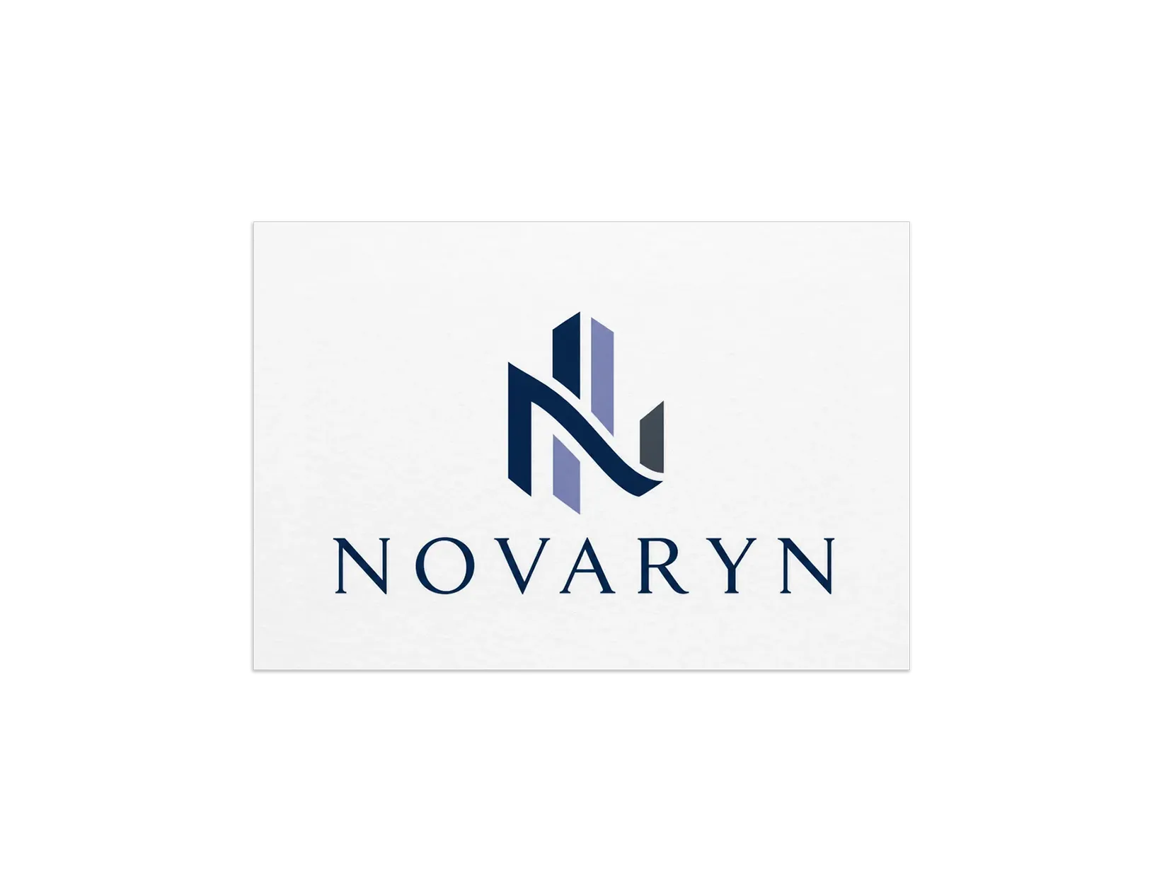 Modern real estate investment logo design with geometric monogram, architectural shapes and elegant corporate typography.