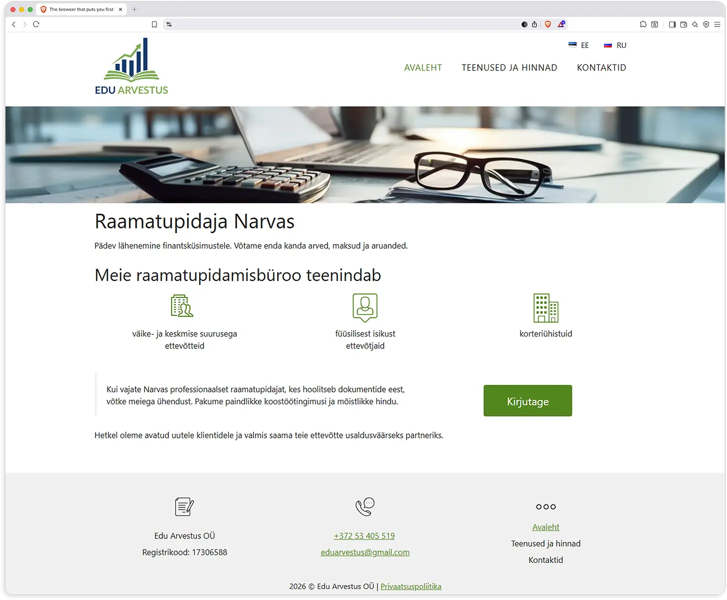 Accounting Website Design and Development