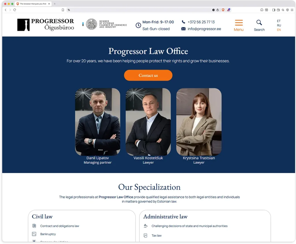 Law Firm Website Development
